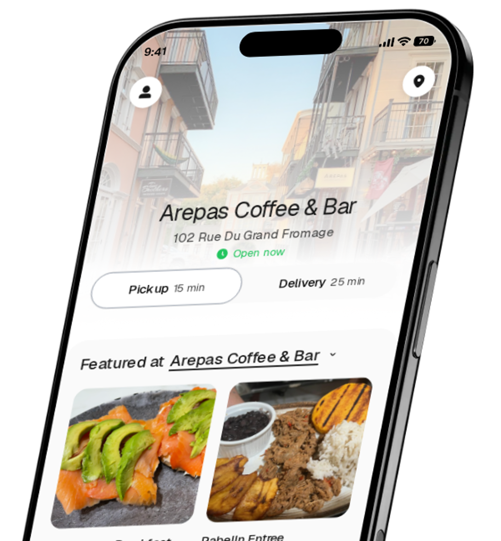Arepas Coffee & Bar app preview